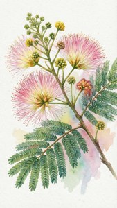 Pastel Mimosa Watercolor