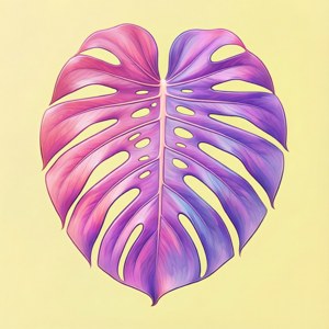 Pastel Monstera Dream