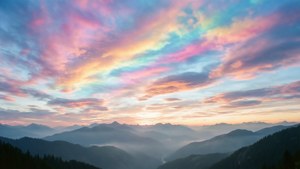 Pastel Mountain Dawn