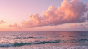 Pastel Ocean Sunset