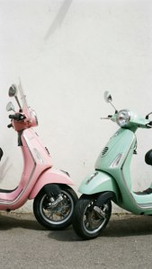 Pastel Pair Vespa
