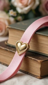 Pastel Pink Heart Lanyard