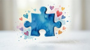 Pastel Puzzle Heart