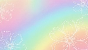 Pastel Rainbow Florals