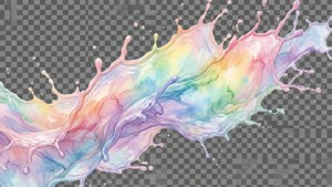 Pastel Rainbow Watercolor