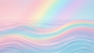 Pastel Rainbow Waves