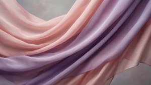 Pastel Silk Fabric Layers