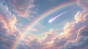 Pastel Sky Shooting Star