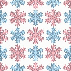 Pastel Snowflake Pattern