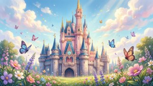 Pastel Spring Castle