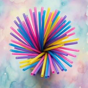 Pastel Straws Radial