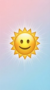 Pastel Sun Emoji