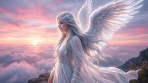 Pastel Sunset Angel