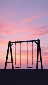 Pastel Sunset Silhouette