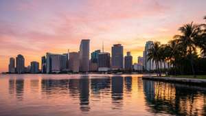 Pastel Sunset Skyline