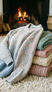Pastel Sweater Pile