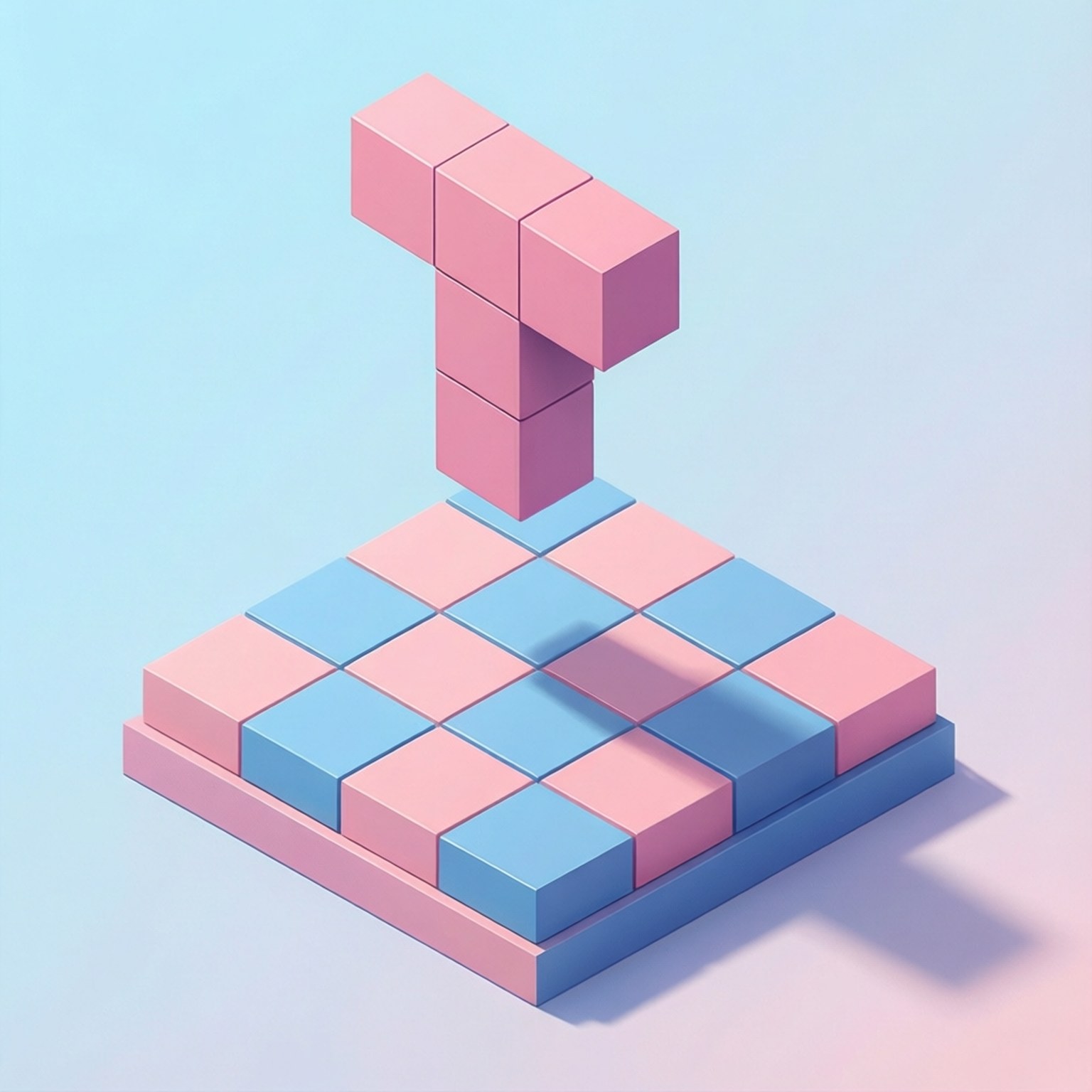 Pastel T-Piece Float by Wallpapers.art Studio