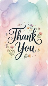 Pastel Thank You
