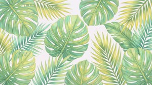 Pastel Tropical Leaves