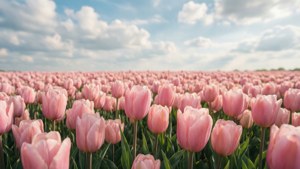 Pastel Tulip Field