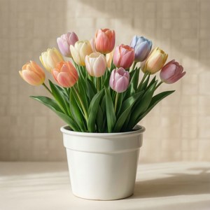 Pastel Tulip in Pot