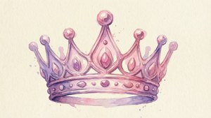 Pastel Watercolor Crown