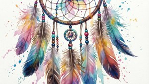 Pastel Watercolor Dream Catcher