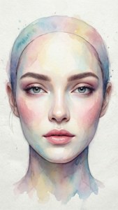 Pastel Watercolor Face