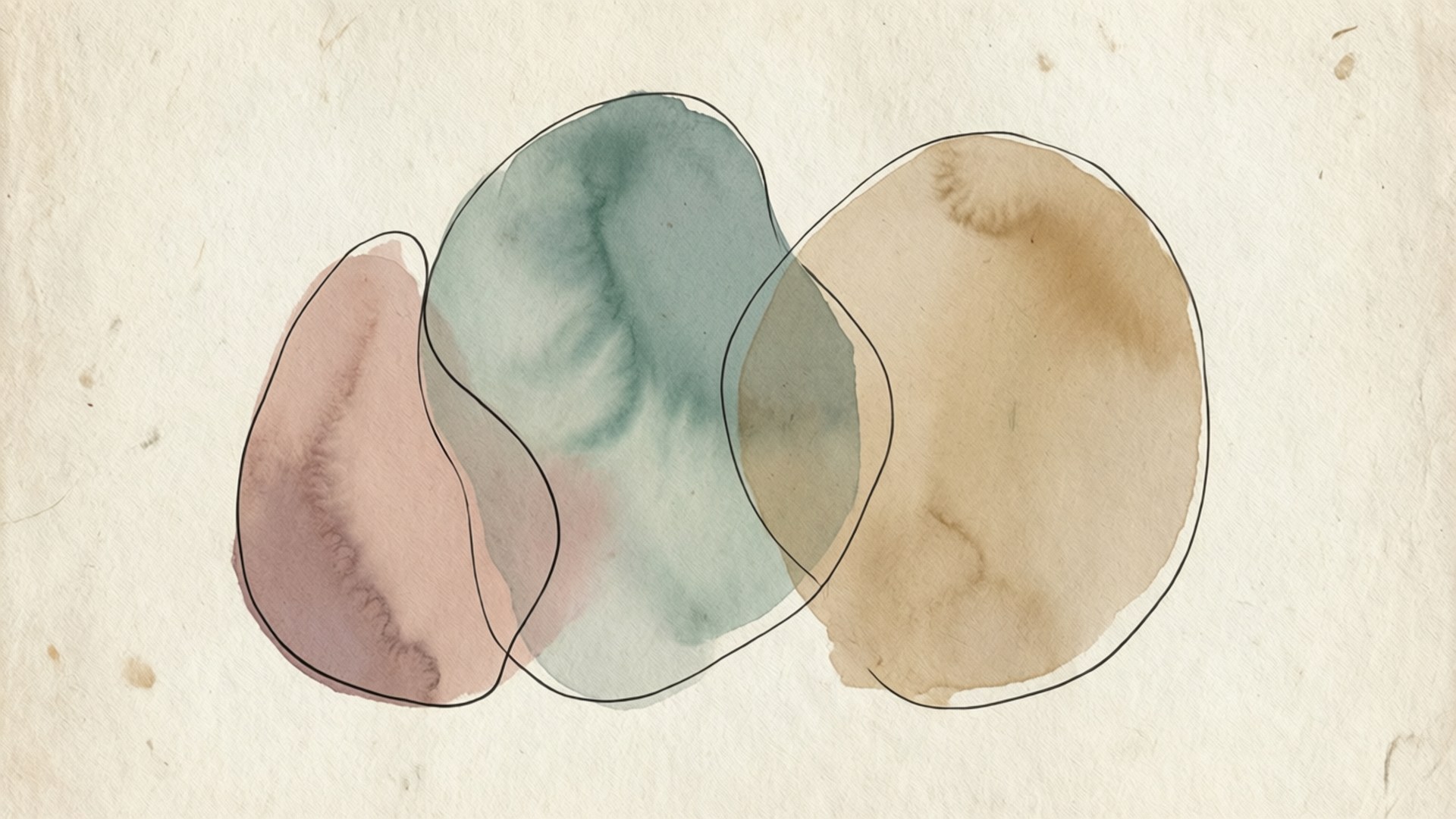Pastel Watercolor Shapes by Wallpapers.art Studio