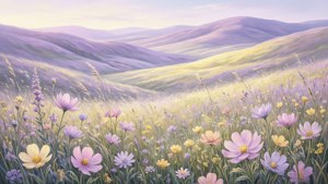 Pastel Wildflower Meadow