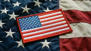 Patch on Flag Fabric