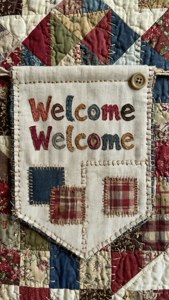 Patchwork Welcome Banner