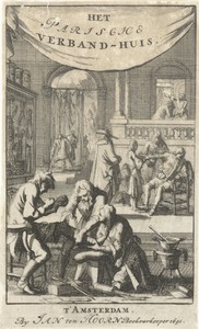 Patiënten in een ziekenzaal verbonden