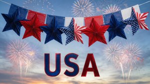 Patriotic 4th of July Banner