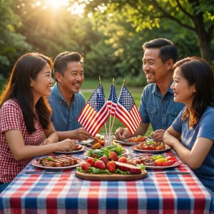 Patriotic Family Barbecue