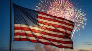 Patriotic Fireworks Display