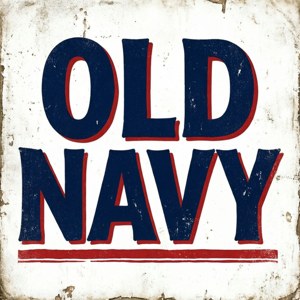 Patriotic Old Navy Text