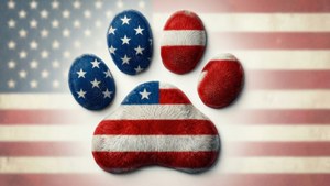 Patriotic Paw Print