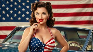 Patriotic Pin-Up