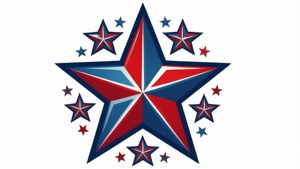 Patriotic Star Burst