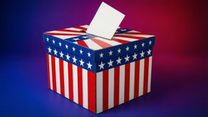 Patriotic Stars Ballot Box