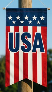 Patriotic USA Pennant