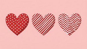 Patterned Hearts