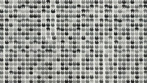 Patterned Quotation Marks Grid