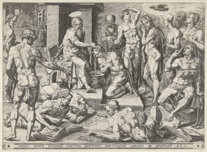 Paulus doopt de inwoners van Efeze