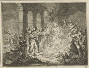 Paulus door een adder in de hand gebeten