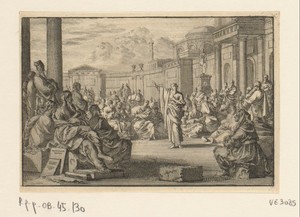 Paulus voor de leden van de Areopagus in Athene