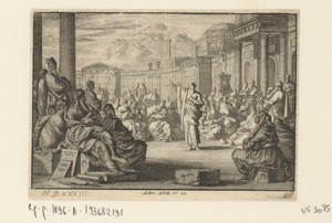 Paulus voor de leden van de Areopagus in Athene