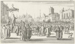 Paus Urbanus II predikt de eerste kruistocht
