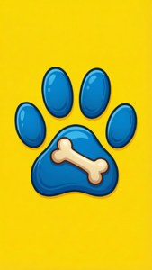 Paw and Bone Cartoon